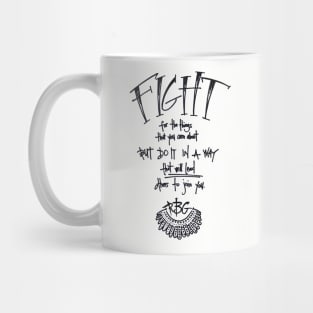 fight like RBG Mug